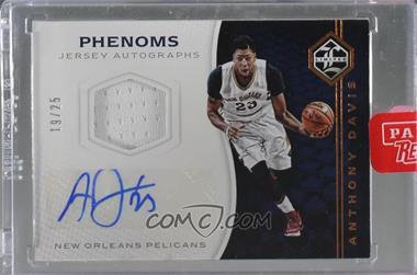 2016-17 Panini Limited - Phenoms Jersey Autographs #PJA-AD - Anthony Davis /25 [Uncirculated]