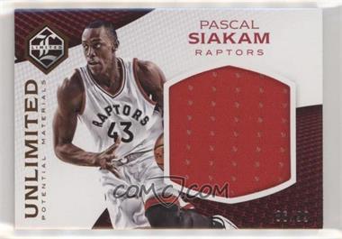 2016-17 Panini Limited - Unlimited Potential Materials #8 - Pascal Siakam /99