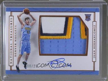 2016-17 Panini National Treasures - [Base] - Bronze #161 - Rookie Patch Autographs Horizontal - Juan Hernangomez /25 [Noted]