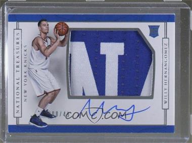 2016-17 Panini National Treasures - [Base] #182 - Rookie Patch Autographs Horizontal - Willy Hernangomez /49