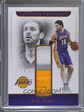 2016-17 Panini National Treasures - Retro Materials - Bronze #RM-PG1 - Pau Gasol /25