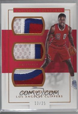 2016-17 Panini National Treasures - Rookie Triple Materials - Bronze #5 - Diamond Stone /25 [Noted]