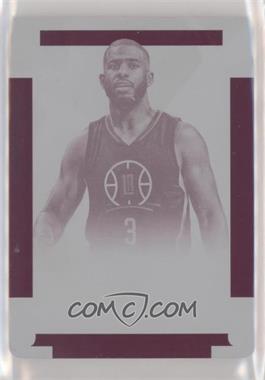 2016-17 Panini National Treasures - Signatures - Printing Plate Magenta #54 - Chris Paul /1