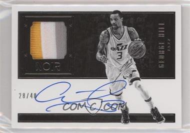 2016-17 Panini Noir - Autographed Prime - Black and White #19 - George Hill /40