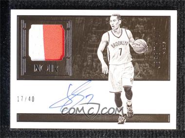2016-17 Panini Noir - Autographed Prime - Black and White #2 - Jeremy Lin /40 [Noted]
