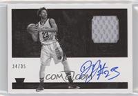 Rookie Patch Autographs - Deyonta Davis (Black and White) #/35