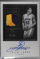 Rookie Patch Autographs Black and White - Ivica Zubac [Noted] #/99