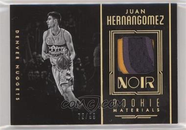 2016-17 Panini Noir - Rookie Materials - Black and White Prime #7 - Juan Hernangomez /99