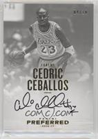 Autographs - Cedric Ceballos #/10