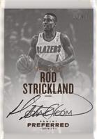 Autographs - Rod Strickland [Noted] #/99