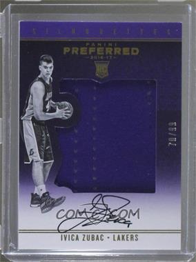 2016-17 Panini Preferred - [Base] #14 - Silhouettes Rookies - Ivica Zubac /99