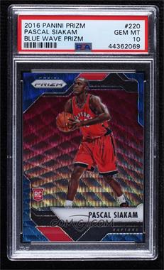 2016-17 Panini Prizm - [Base] - Blue Wave Prizm #220 - Pascal Siakam /99 [PSA 10 GEM MT]