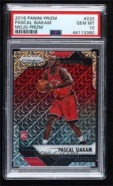 2016-17 Panini Prizm - [Base] - Mojo Prizm #220 - Pascal Siakam /25 [PSA 10 GEM MT]