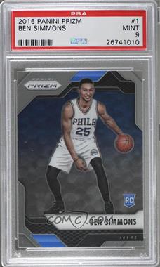 2016-17 Panini Prizm - [Base] #1 - Ben Simmons [PSA 9 MINT]