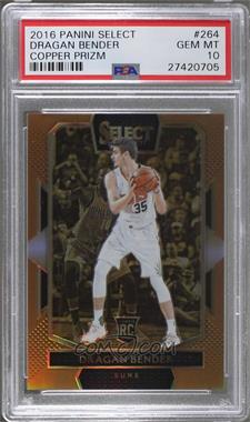 2016-17 Panini Select - [Base] - Copper Prizm #264 - Courtside - Dragan Bender /49 [PSA 10 GEM MT]