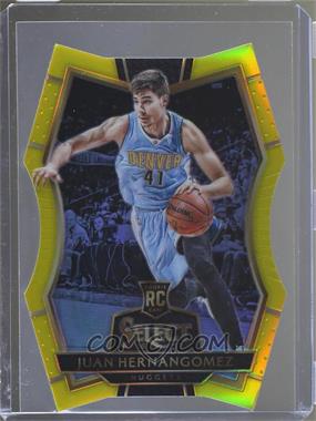 2016-17 Panini Select - [Base] - Neon Yellow Prizm #135 - Premier Level - Juan Hernangomez /75