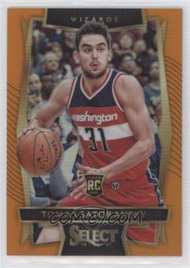 2016-17 Panini Select - [Base] - Orange Prizm #79 - Concourse - Tomas Satoransky /60