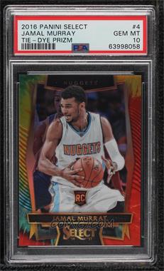 2016-17 Panini Select - [Base] - Tie-Dye Prizm #4 - Concourse - Jamal Murray /25 [PSA 10 GEM MT]