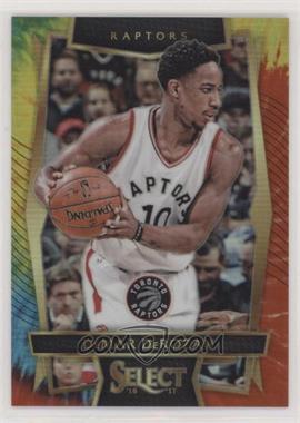 2016-17 Panini Select - [Base] - Tie-Dye Prizm #62 - Concourse - DeMar DeRozan /25