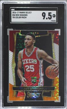 2016-17 Panini Select - [Base] - Tri-Color Prizm #60 - Concourse - Ben Simmons [SGC 9.5 Mint+]