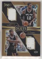 Kawhi Leonard, LaMarcus Aldridge #/49