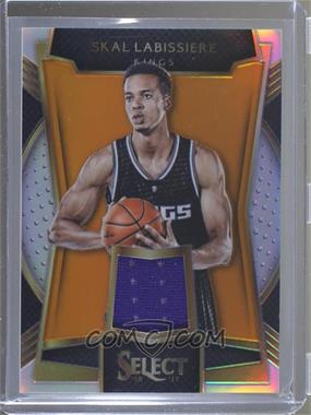 2016-17 Panini Select - Rookie Swatches - Orange Prizm #31 - Skal Labissiere /60