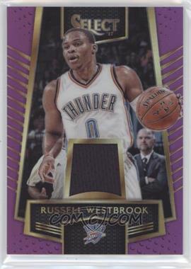 2016-17 Panini Select - Select Swatches - Purple Prizm #36 - Russell Westbrook /99