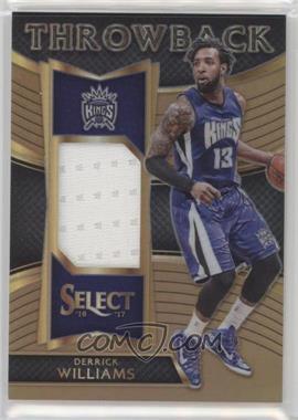 2016-17 Panini Select - Throwback Memorabilia - Copper Prizm #21 - Derrick Williams /49