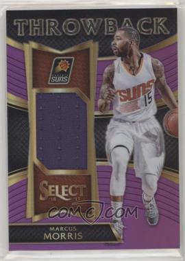 2016-17 Panini Select - Throwback Memorabilia - Purple Prizm #48 - Marcus Morris /99