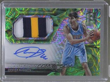 2016-17 Panini Spectra - [Base] - Neon Green #119 - Rookie Jersey Autographs - Juan Hernangomez /25