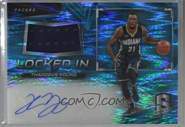 2016-17 Panini Spectra - Locked In Autographed Memorabilia - Neon Blue #37 - Thaddeus Young /99 [Noted]
