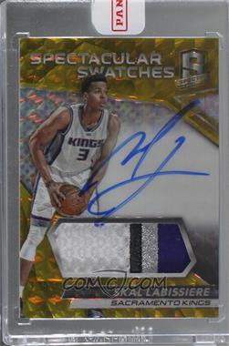 2016-17 Panini Spectra - Spectacular Swatch Autographs - Gold #SS-SLE - Skal Labissiere /10 [Uncirculated]