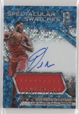 2016-17 Panini Spectra - Spectacular Swatch Autographs - Neon Blue #SS-DSN - Diamond Stone /99