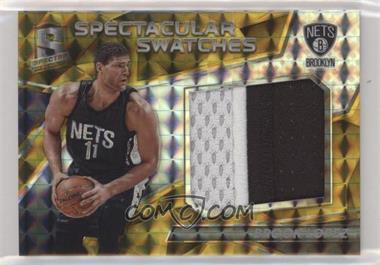 2016-17 Panini Spectra - Spectacular Swatches - Gold #6 - Brook Lopez /10