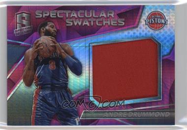 2016-17 Panini Spectra - Spectacular Swatches - Pink #17 - Andre Drummond /49