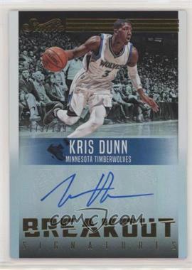 2016-17 Panini Studio - Breakout Signatures #13 - Kris Dunn /199