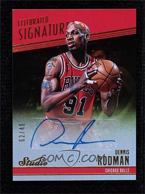 2016-17 Panini Studio - Celebrated Signatures #3 - Dennis Rodman /49