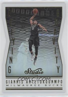 2016-17 Panini Studio - Defying Gravity #DG-GA - Giannis Antetokounmpo