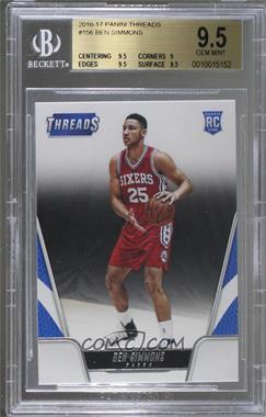 2016-17 Panini Threads - [Base] #156 - Rookies - Ben Simmons [BGS 9.5 GEM MINT]