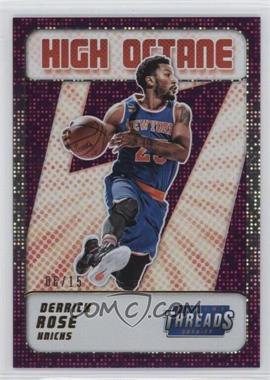 2016-17 Panini Threads - High Octane - Century Proof Purple Dazzle #2 - Derrick Rose /15