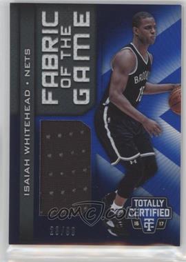 2016-17 Panini Totally Certified - Fabric of the Game Rookie Materials - Blue #11 - Isaiah Whitehead /99