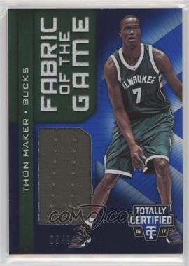 2016-17 Panini Totally Certified - Fabric of the Game Rookie Materials - Blue #17 - Thon Maker /99