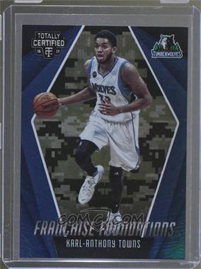 2016-17 Panini Totally Certified - Franchise Foundations - Camo #4 - Karl-Anthony Towns /25