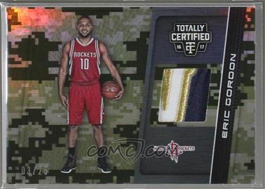 2016-17 Panini Totally Certified - Totally Certified Materials - Camo #12 - Eric Gordon /25 [Noted]