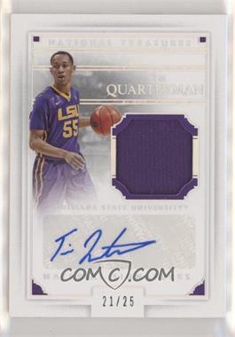 2016 Panini National Treasures Collegiate - [Base] - Silver #97 - Material Signatures - Tim Quarterman /25