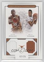 Kevin Durant, Myles Turner #/25