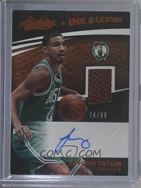 2017-18 Panini Absolute - Ink and Leather #IL-JT - Jayson Tatum /99