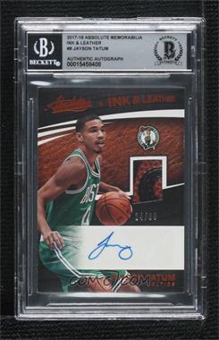 2017-18 Panini Absolute - Ink and Leather #IL-JT - Jayson Tatum /99 [BGS Authentic]