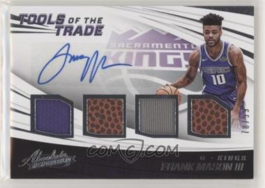 2017-18 Panini Absolute - Tools of the Trade Signatures Four Swatch #TT4-FM - Frank Mason III /99