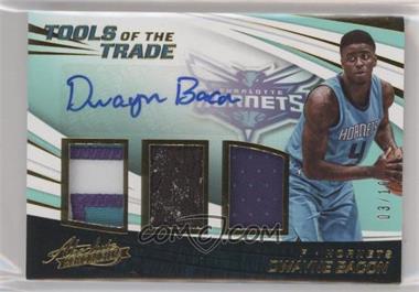 2017-18 Panini Absolute - Tools of the Trade Signatures Three Swatch - Level 3 #TT3-DB - Dwayne Bacon /10